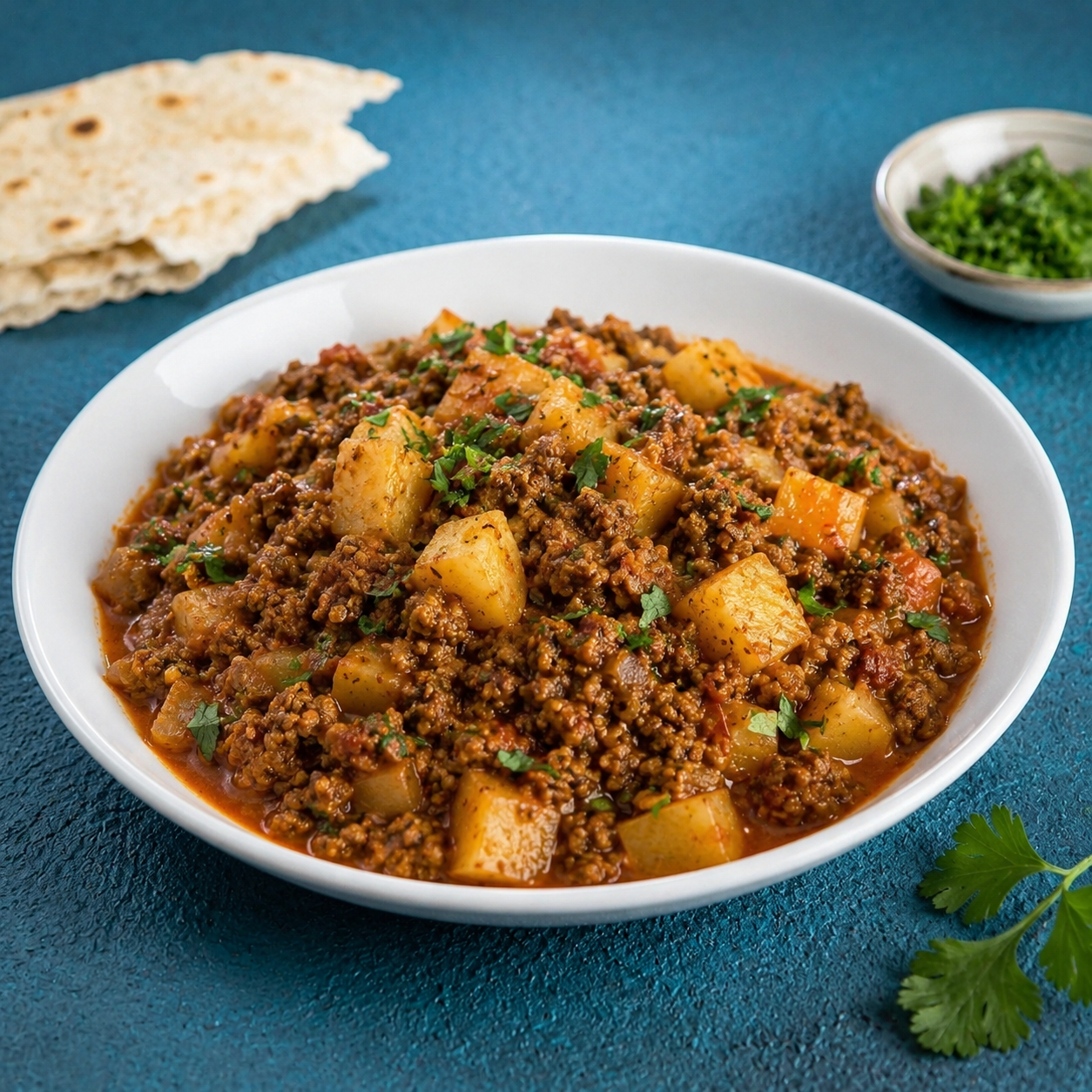 یتیمچه با گوشت چرخ‌کرده